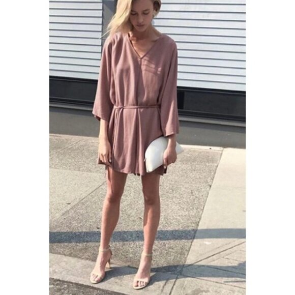 OAK + Fort | 1396 Romper Mauve Size Small - Picture 3 of 8
